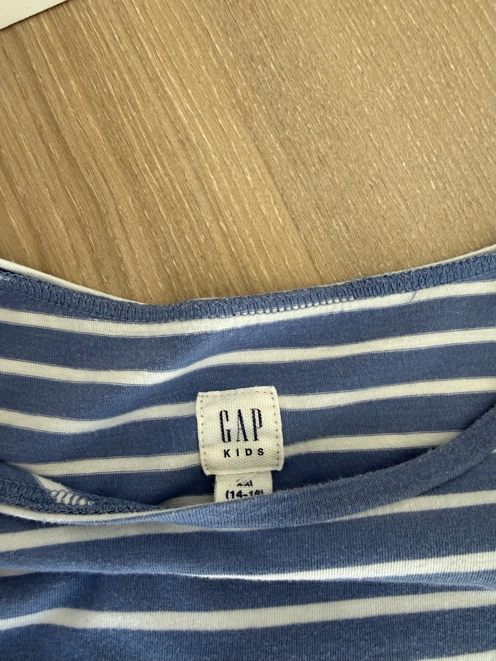 GAP Girls Blue Stripe Dress & lands end Purple Paisley Tunic - Picture 3 of 3
